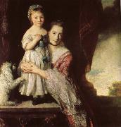 Sir Joshua Reynolds Georgiana,Countess Spencet and Lady Georgiana Spencer painting